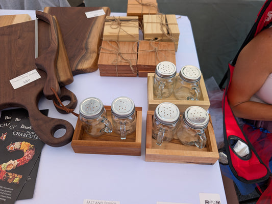 Mini Mason Jar Salt & Pepper Shaker Set
