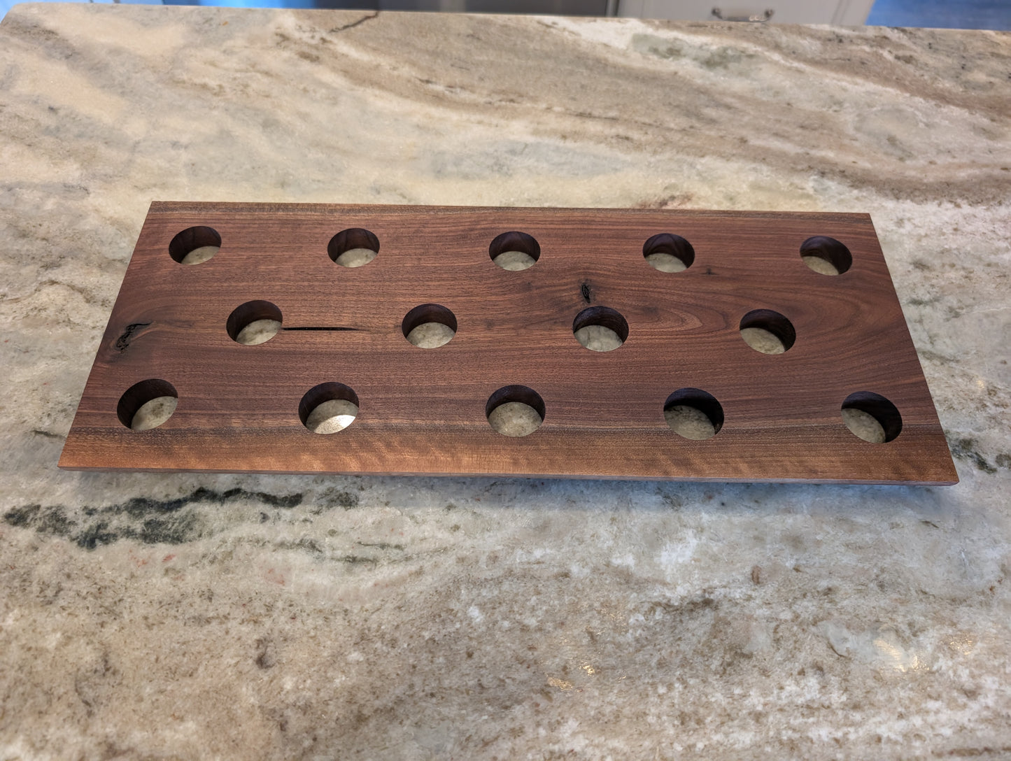 Walnut Shot Serving Tray (#404)