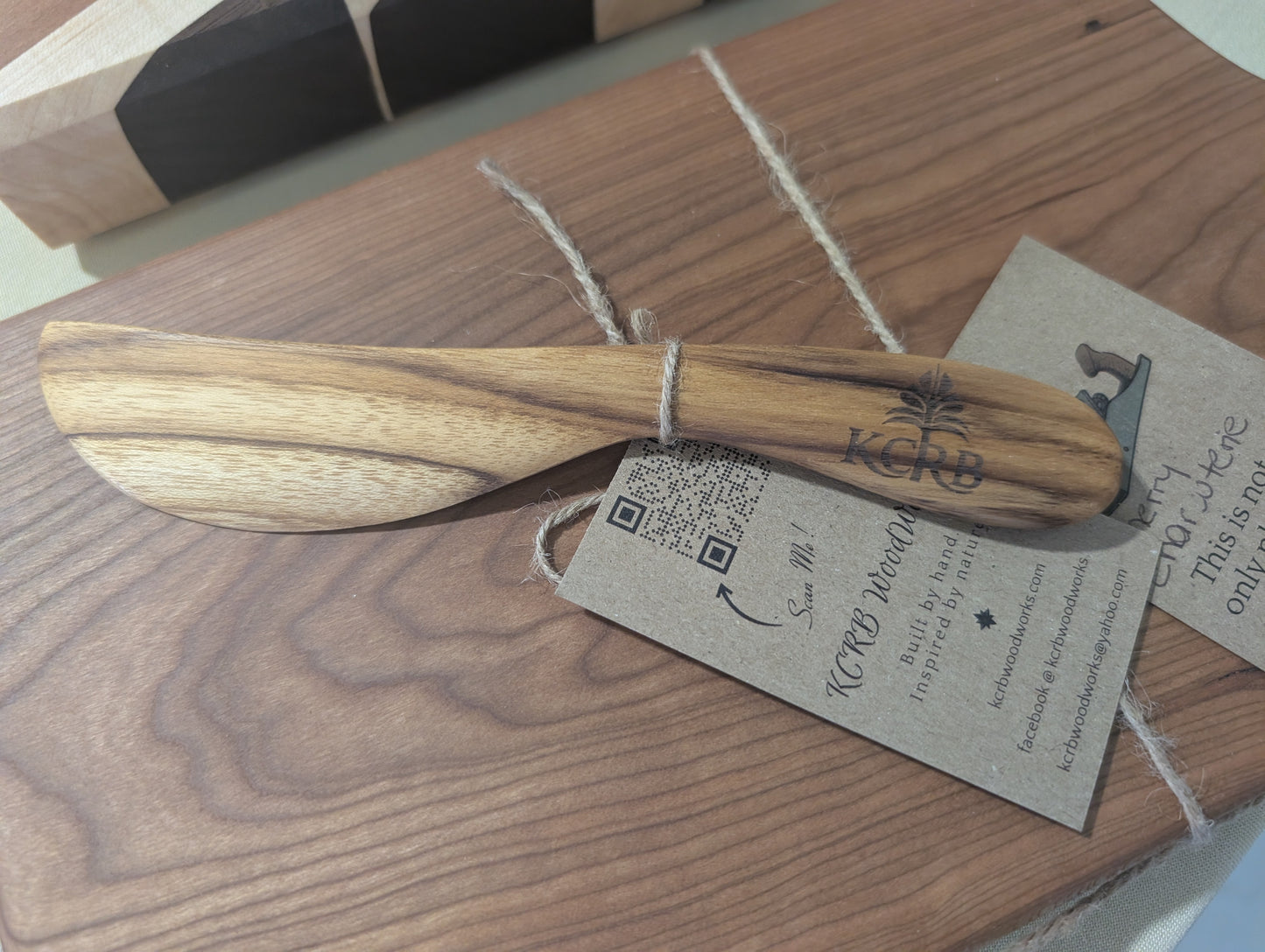 Teak Butter Knife ā Handmade Spreader