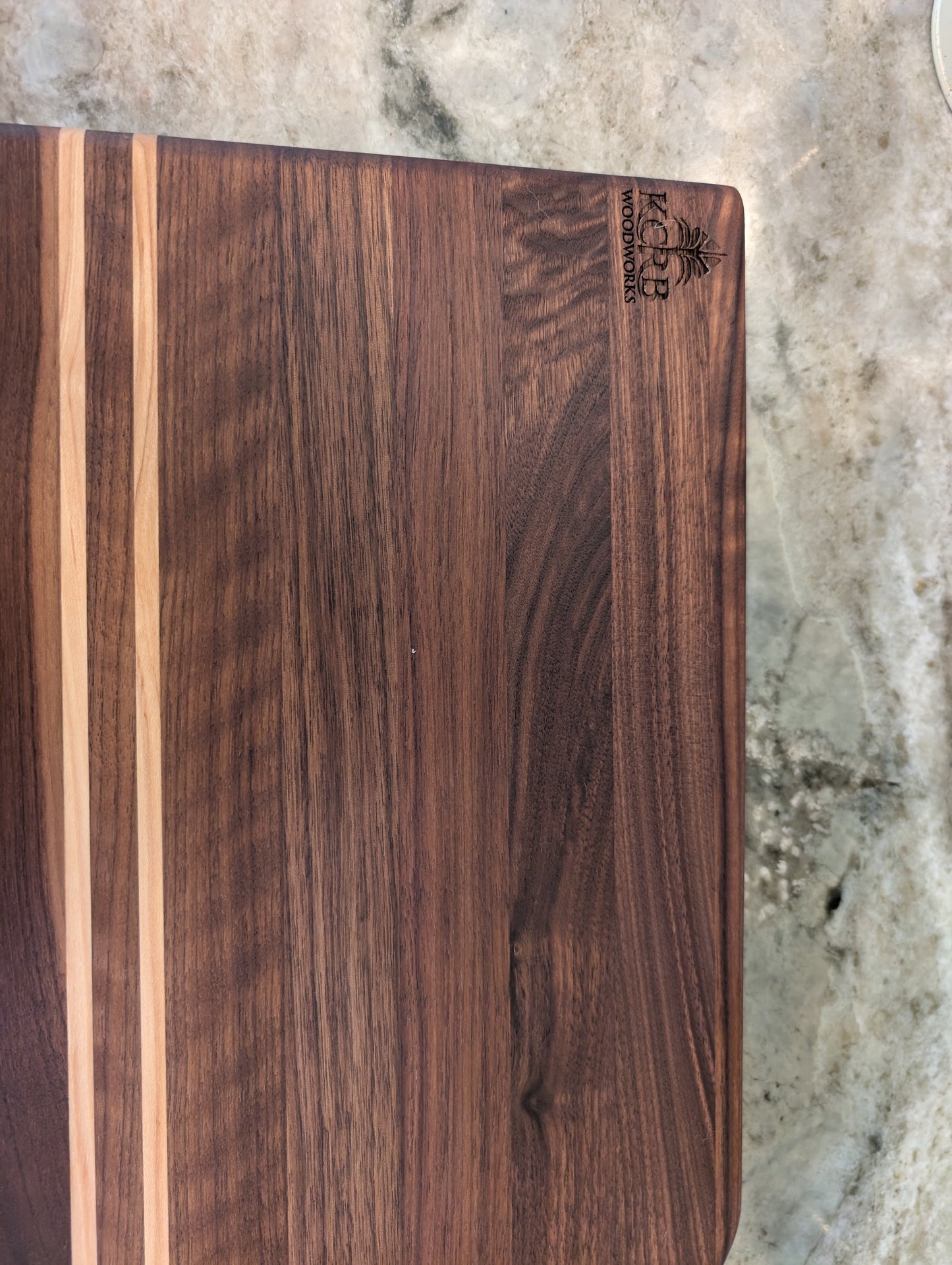 Walnut & Maple Accent Charcuterie Board (#136)