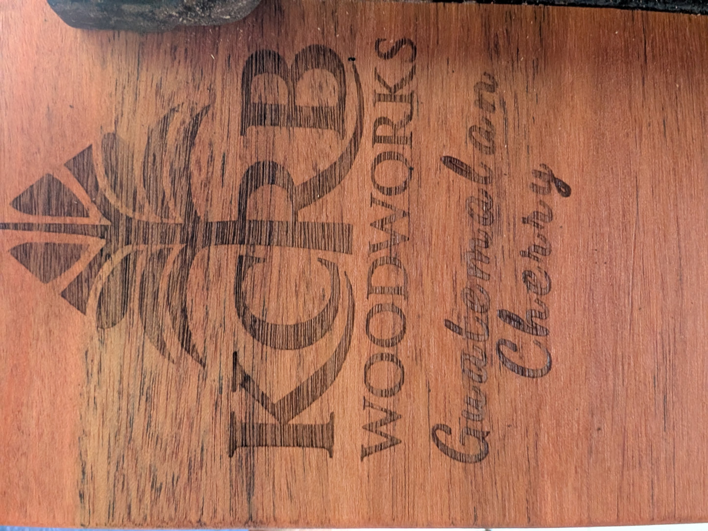 Live Edge Guatemalan Cherry Table on Antique Singer Cast Iron Base