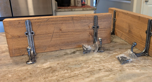 Rustic Hanging Shelf with Hook (#206)