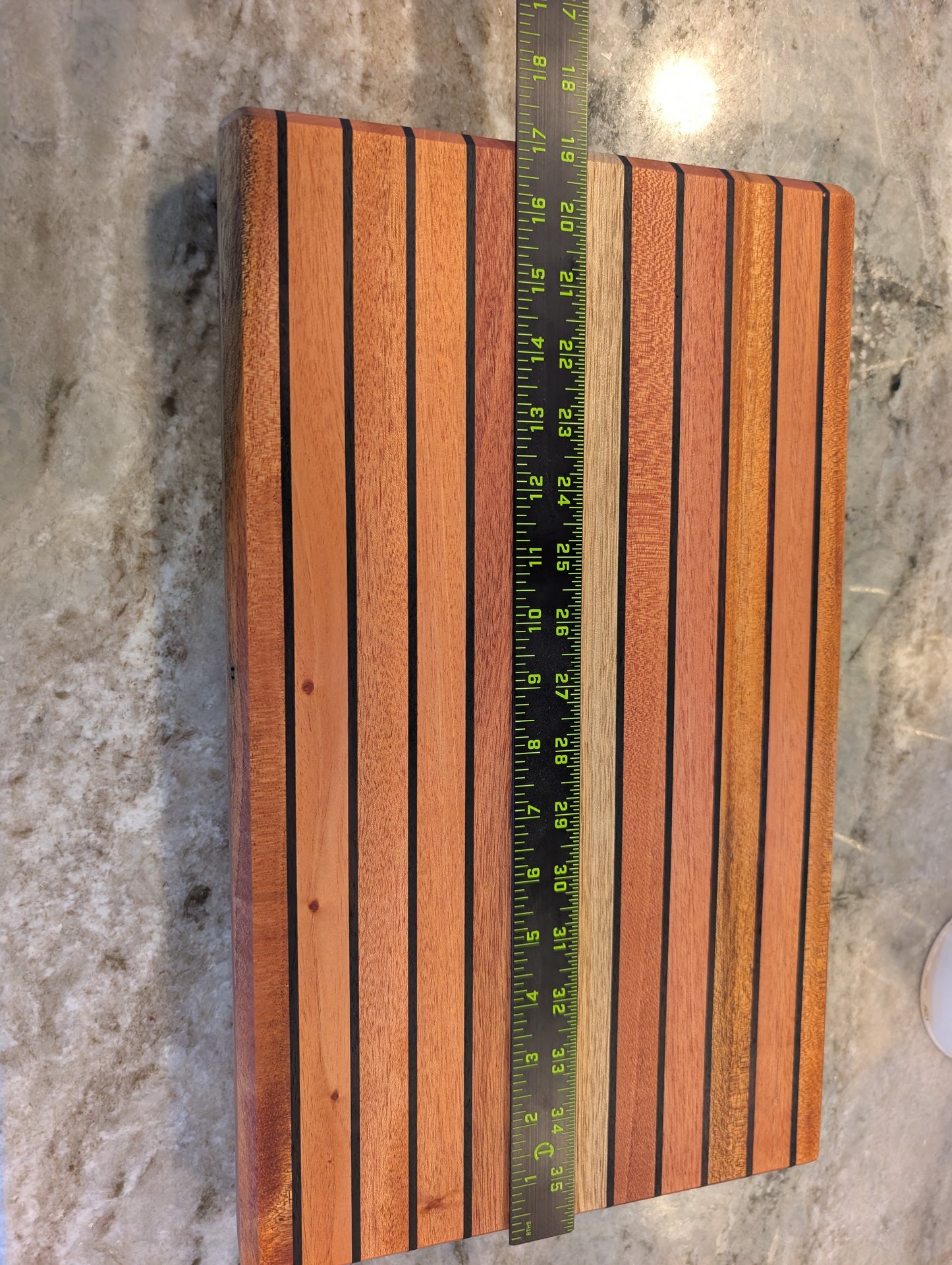 African Mahogany, Wenge & Zebrawood Cutting Board (#344)
