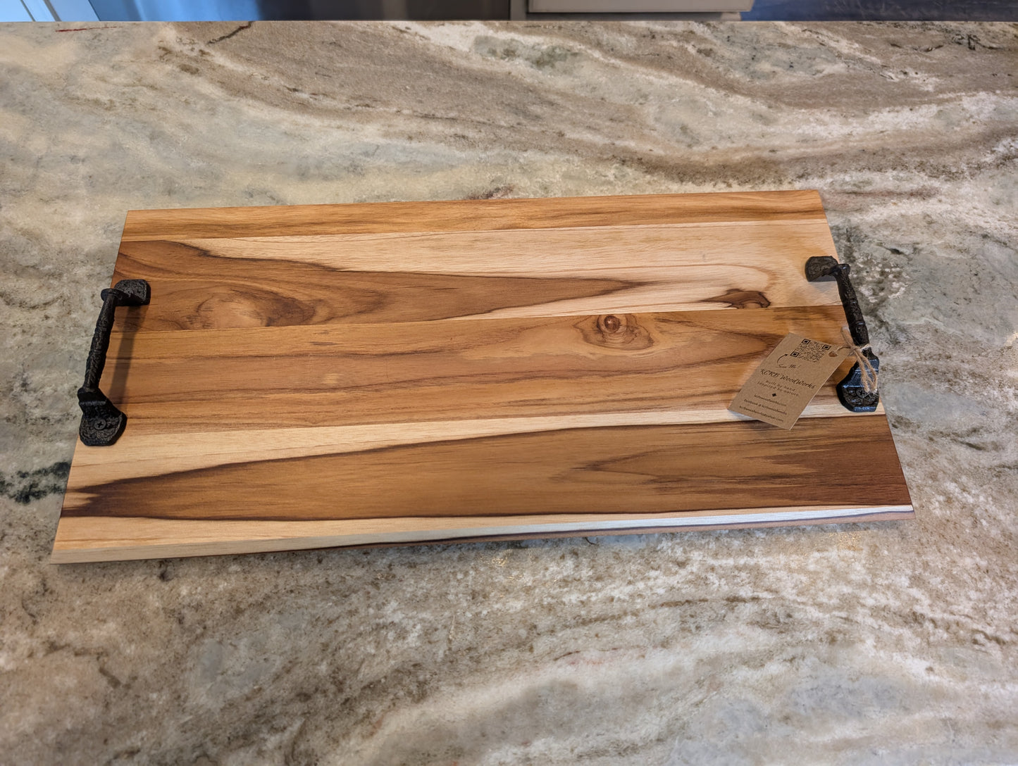 Teak Wood Serving Tray (#701)