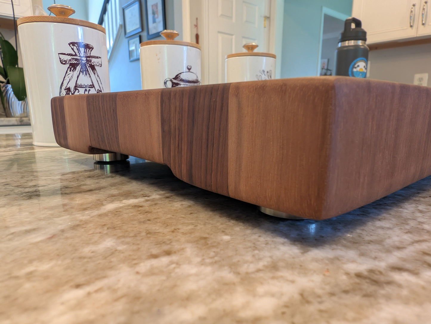 End Grain Walnut Butcher Block with Juice Groove (#336)