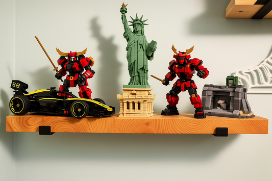 Handcrafted Hanging Shelf with End Grain Exposed (#201)