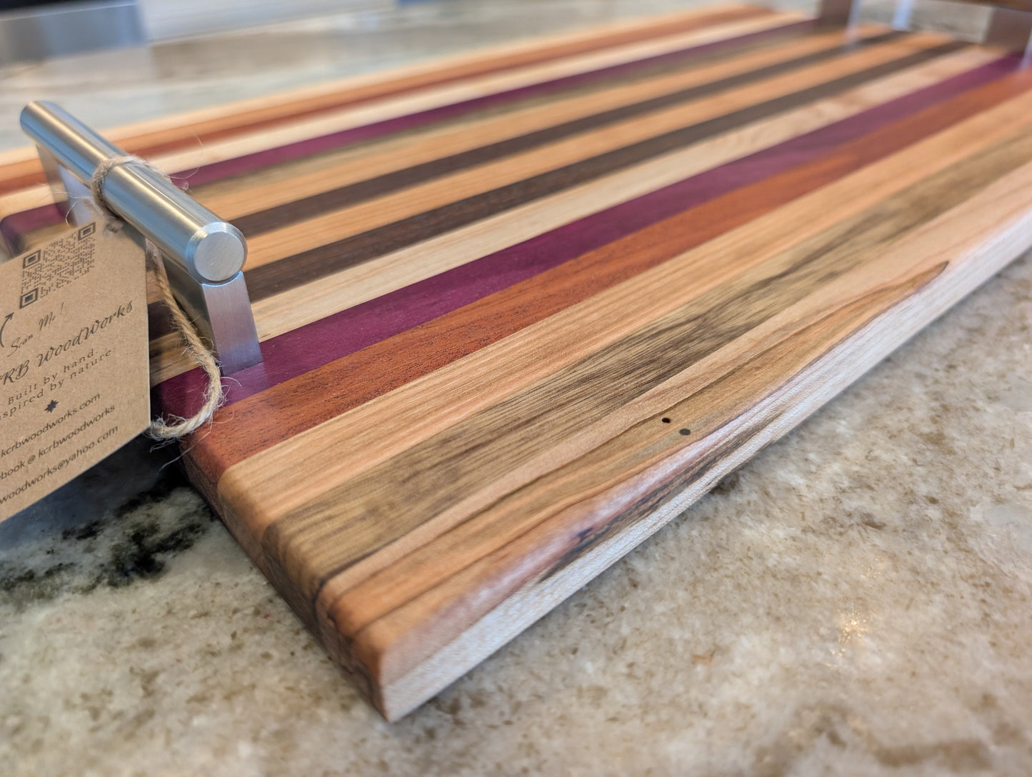 Exotic Wood Serving Tray (#702)