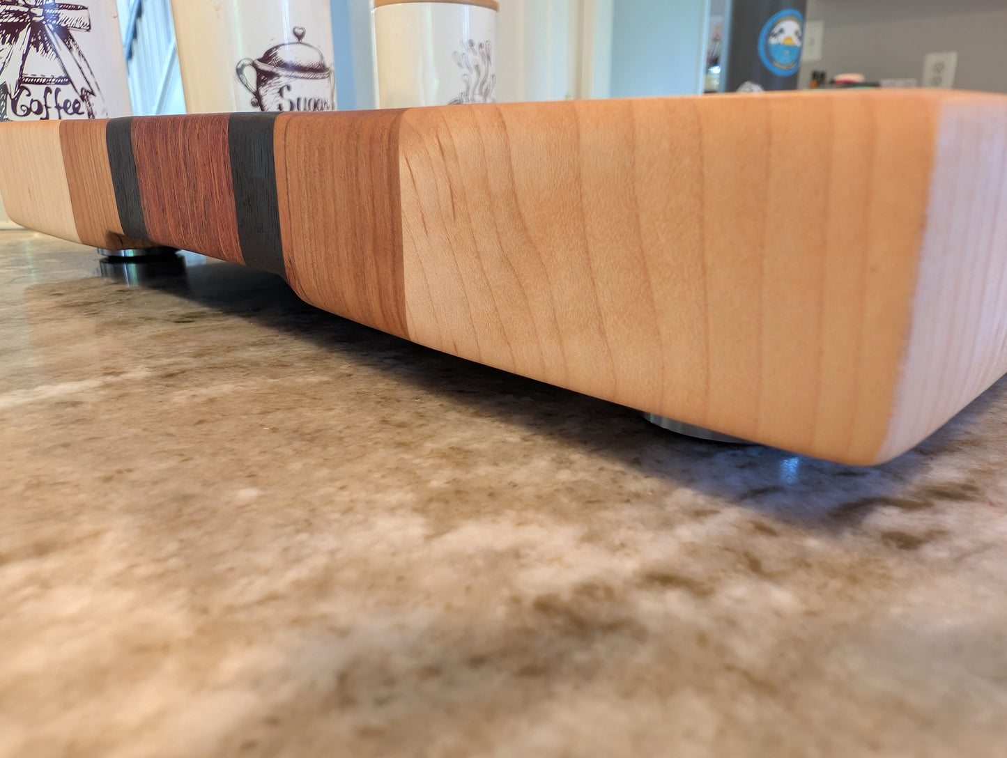 End Grain Maple, Cherry, Wenge and Walnut Butcher Block (#349)