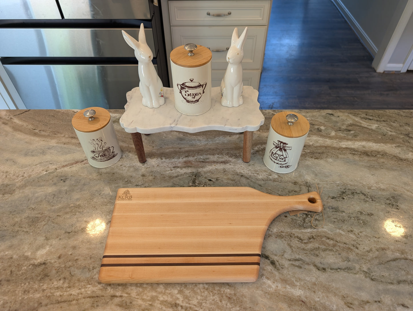 Maple & Walnut Accent Charcuterie Board (#137)