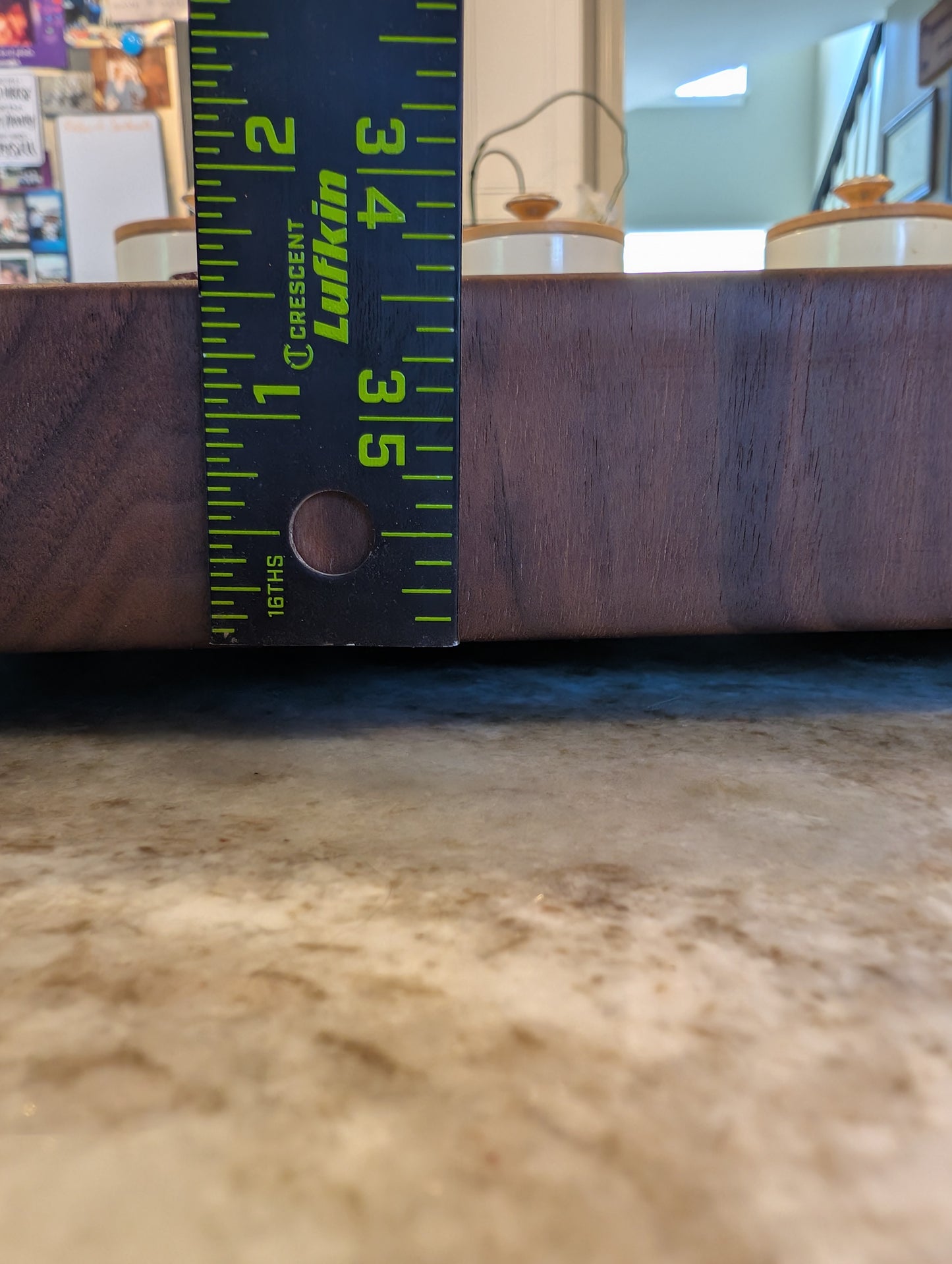 End Grain Walnut Butcher Block with Juice Groove (#336)