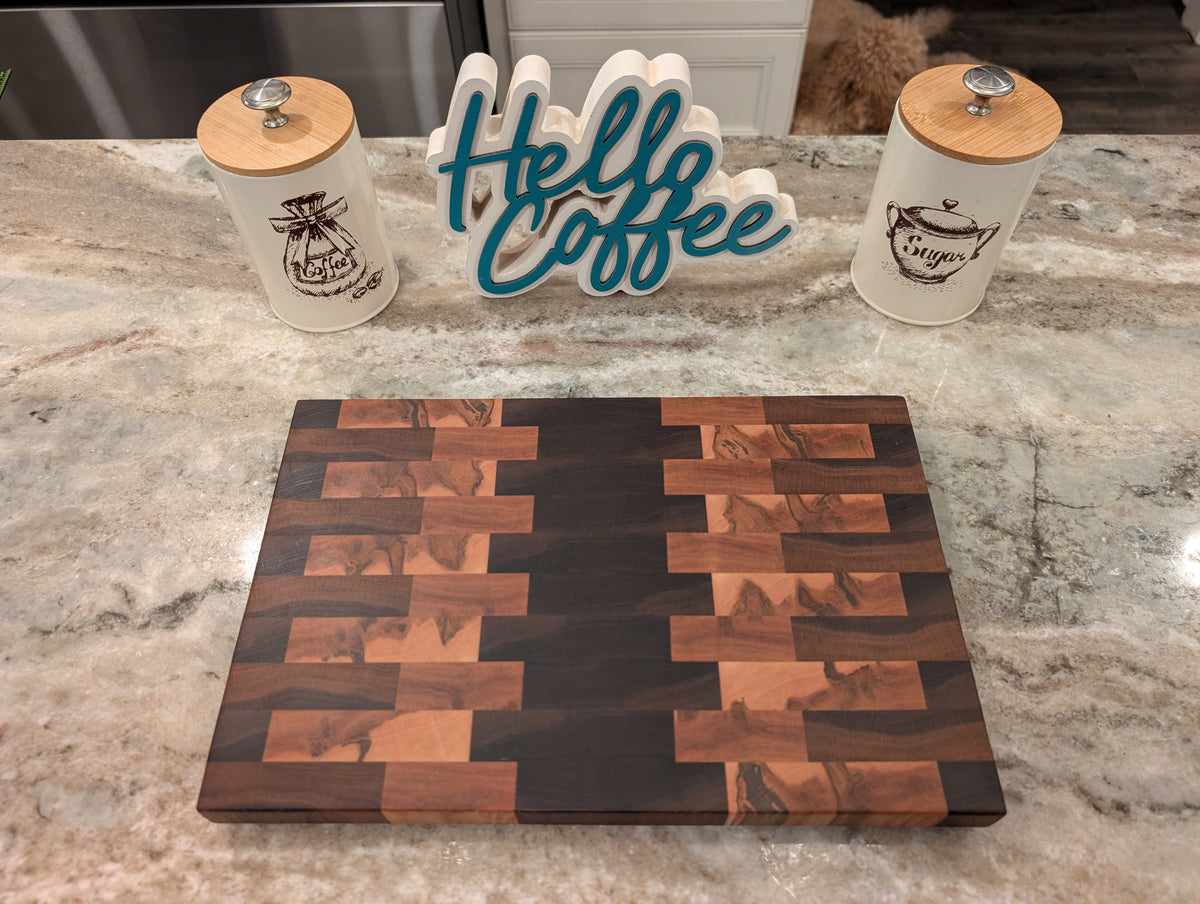 Ambrosia Maple, Walnut & Cherry Cutting Board  (#363)