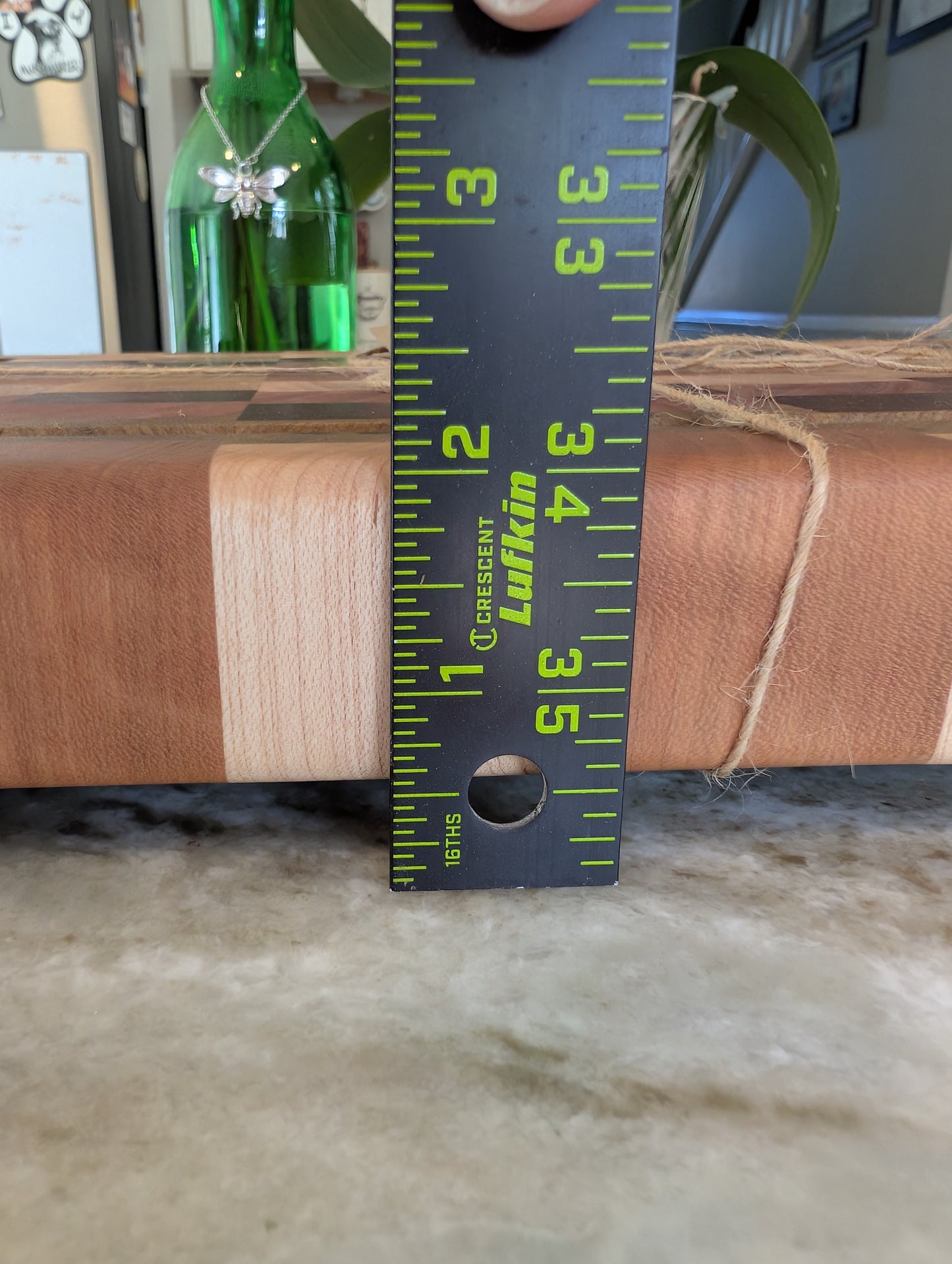 Color End Grain Cutting Board with Juice groove (#143)