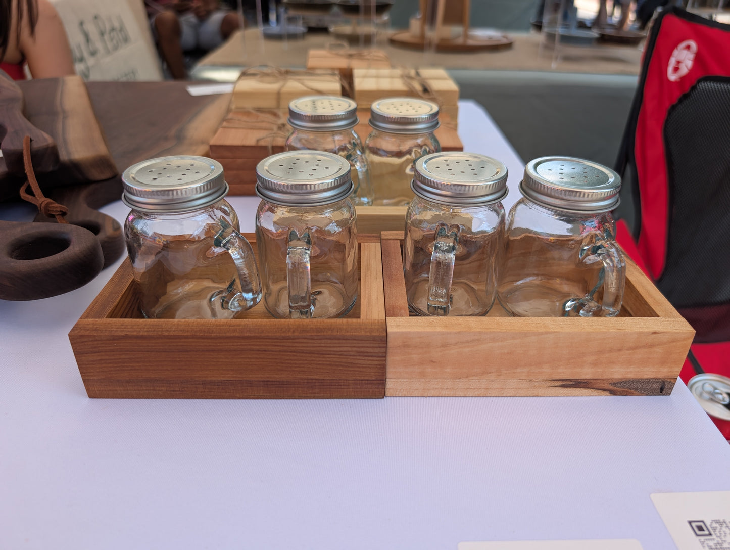 Mini Mason Jar Salt & Pepper Shaker Set