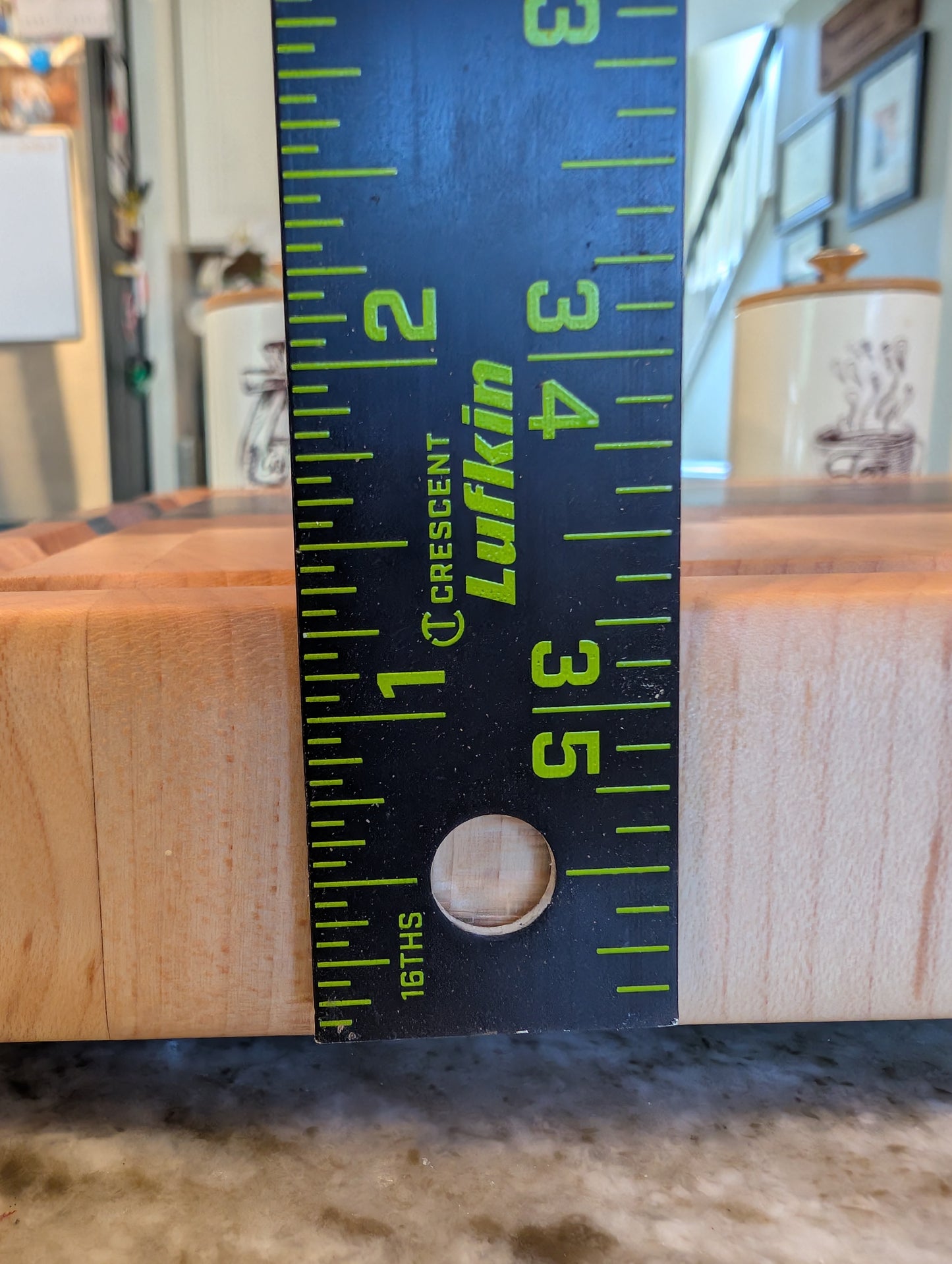 End Grain Maple, Cherry, Wenge and Walnut Butcher Block (#349)