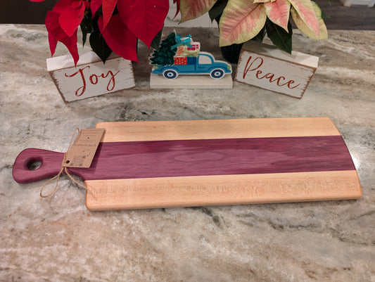 Purple Heart and Maple Charcuterie Board (#127)