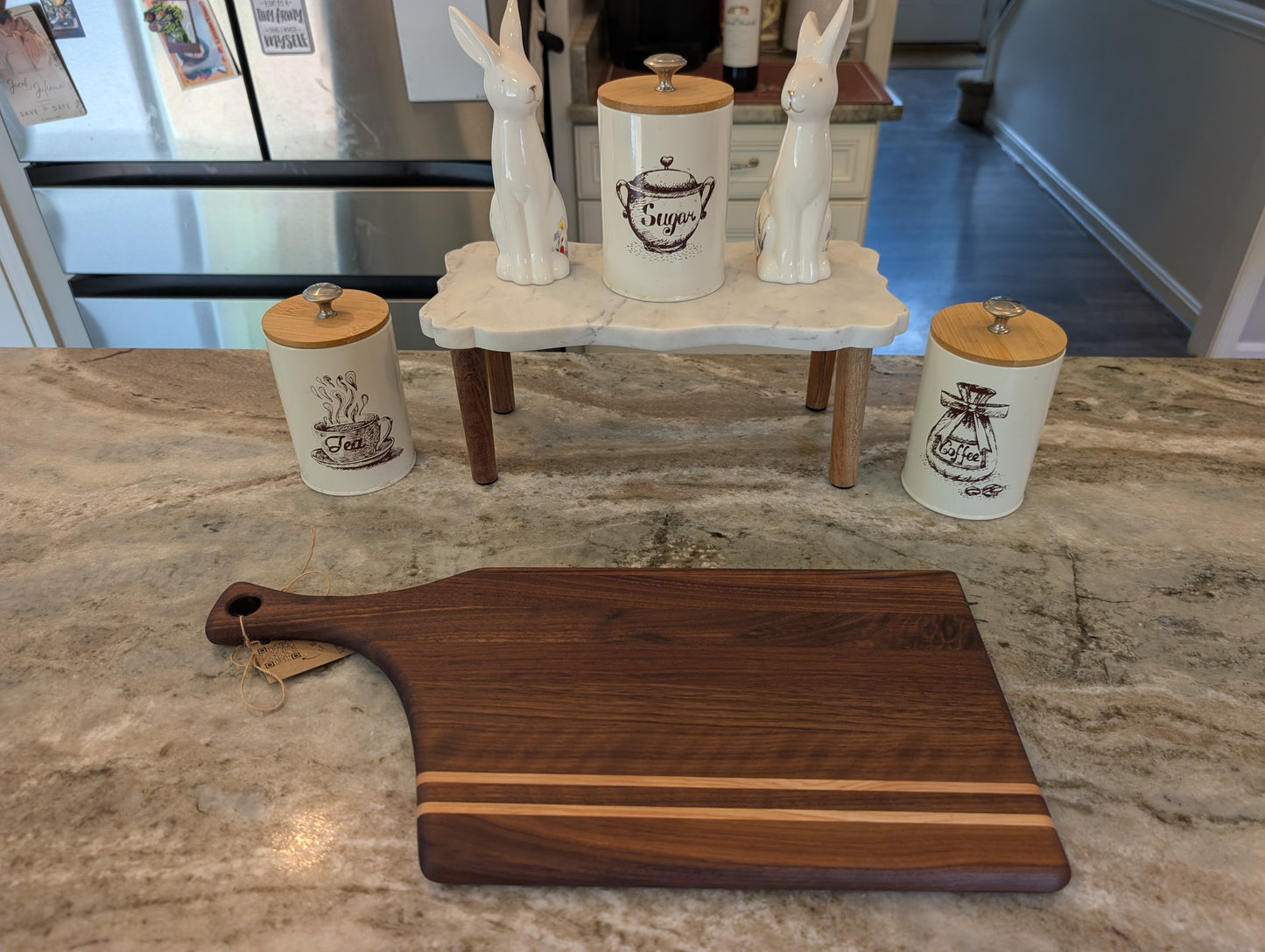 Walnut & Maple Accent Charcuterie Board (#136)