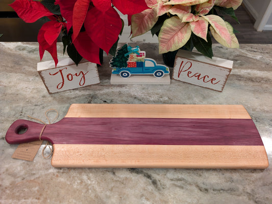 Purple Heart and Maple Charcuterie Board (#127)