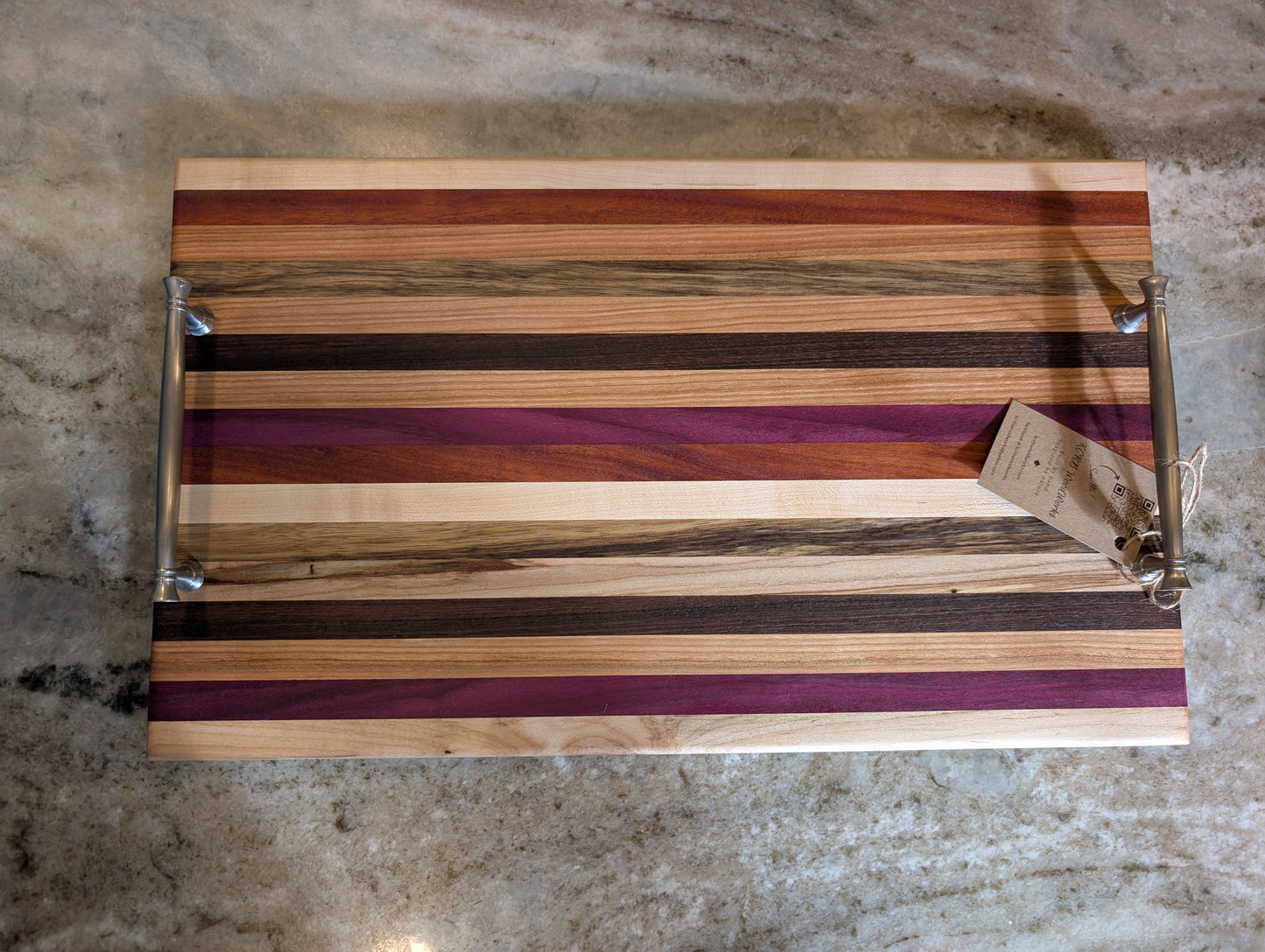 Exotic Wood Serving Tray (#704)