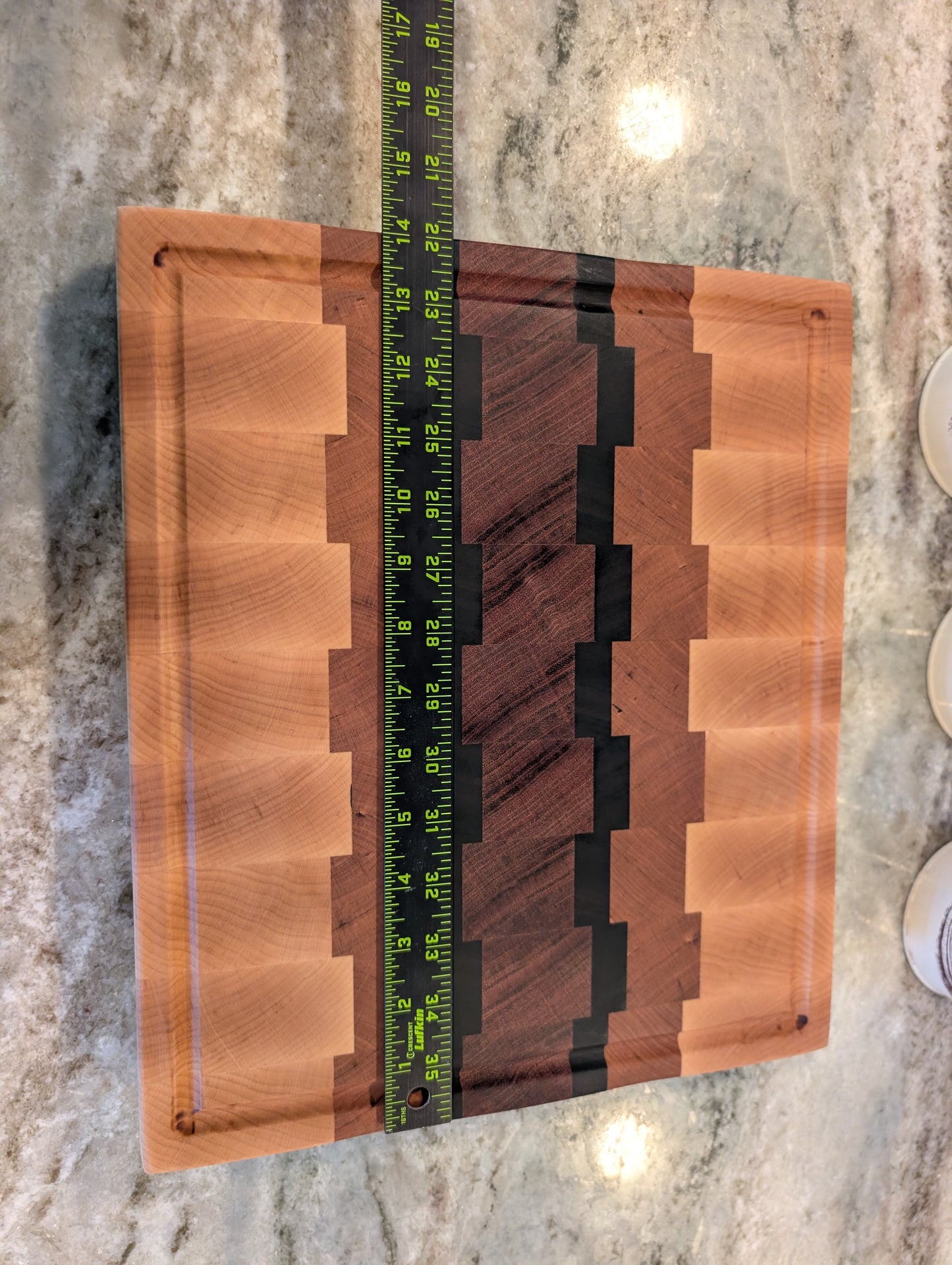 End Grain Maple, Cherry, Wenge and Walnut Butcher Block (#349)