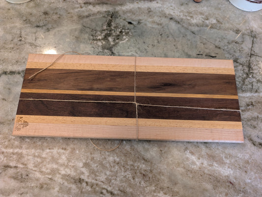 Bread Serving & Cutting Board – Walnut, Cherry, Maple & Osage Orange (#340)